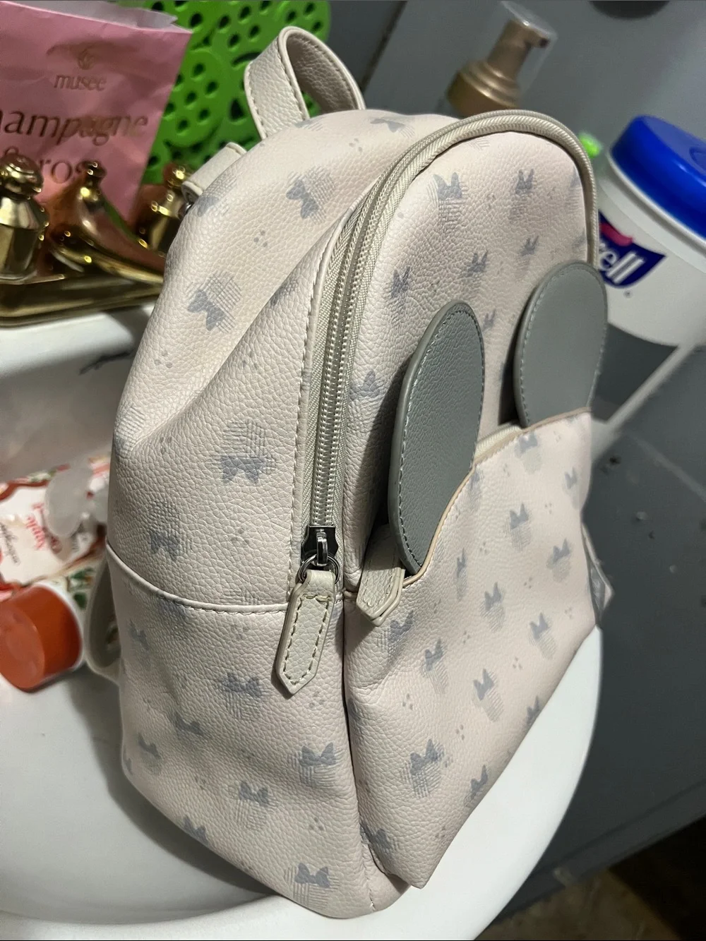 Minnie's Kids Mini Backpack with Grey Ears